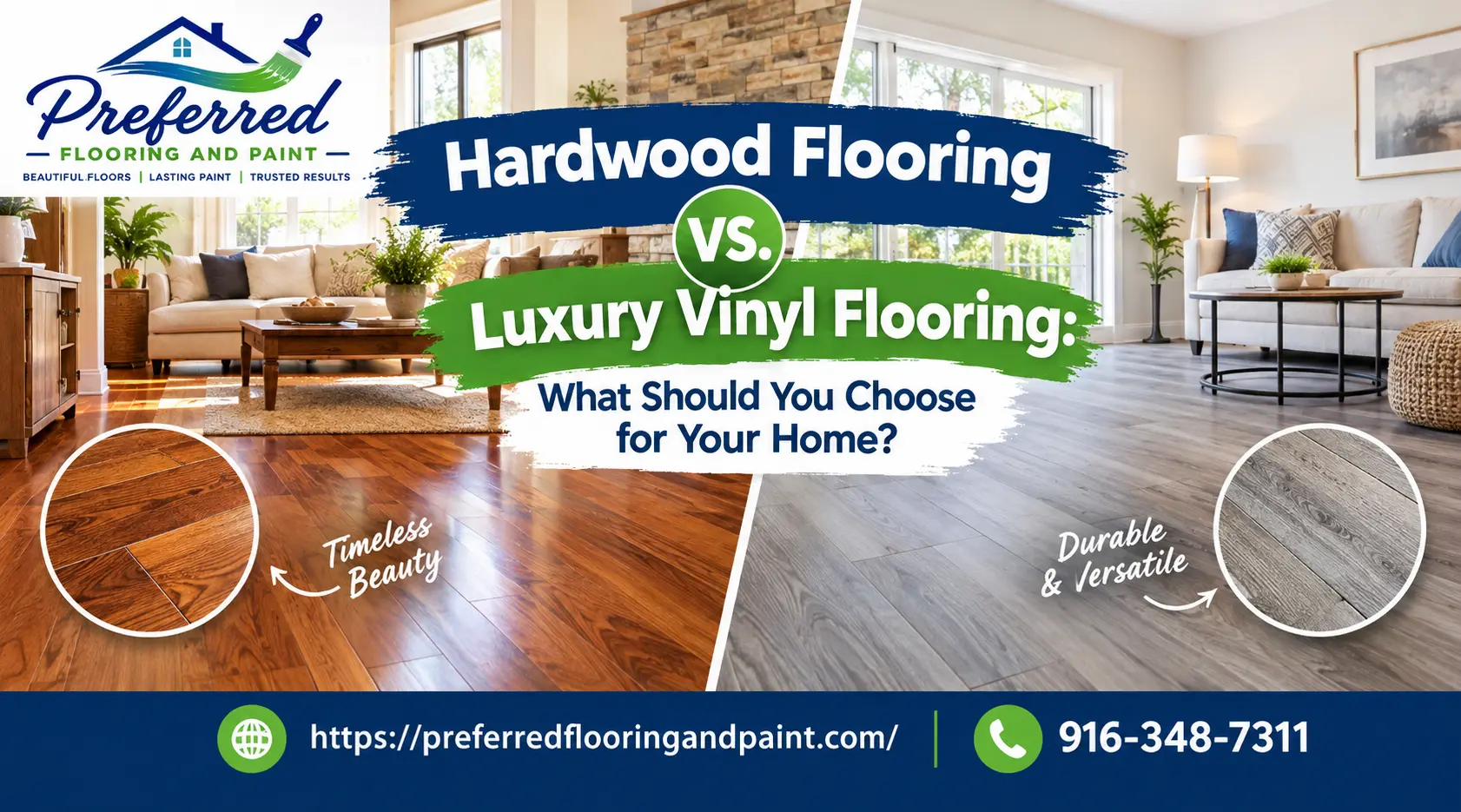 Hardwood vs. Luxury Vinyl Flooring